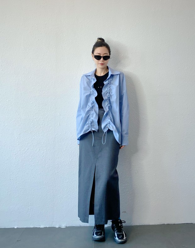 Blue Pin Stripe 3D Shirt #250413